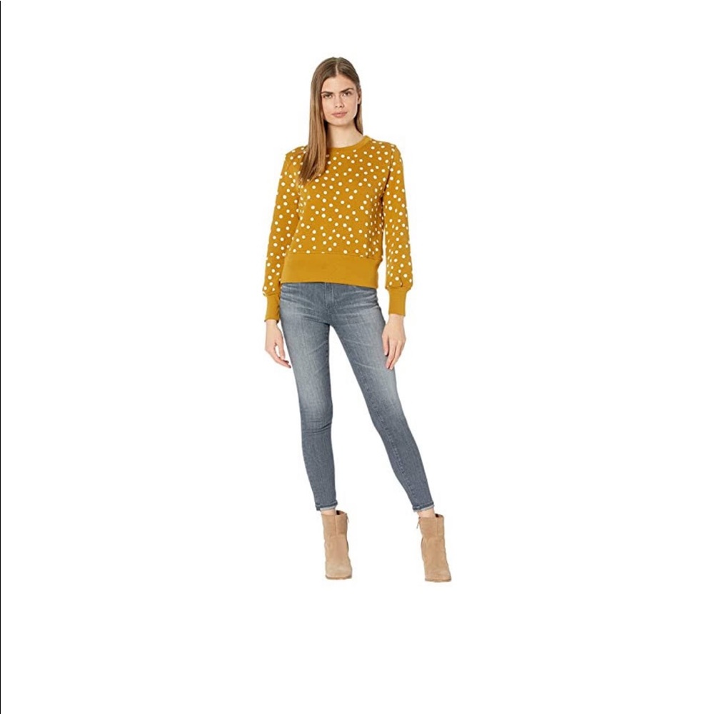NWT💥 Madewell Bastille Sweatshirt in Polka Dot💥 - Picture 3 of 4